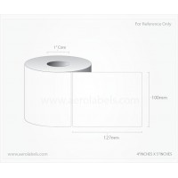 100mm X 127mm ( 4" X 5" ) Plain Barcode Shipping Labels, 1" core, 1 Roll - 250 Labels