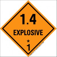 EXPLOSIVE CLASS 1.4 - 100 Labels