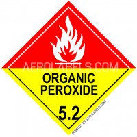 HAZMAT SHIPPING LABELS - CLASS 5 ORGANIC PEROXIDE LABELS - 100 Labels