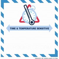 Time & Temperature Sensitive Label - 100 Labels