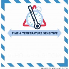 Time & Temperature Sensitive Label - 100 Labels